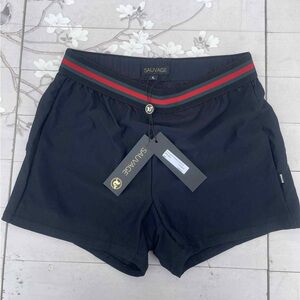 Sauvage Women's Athletic Shorts with Red and Green Stripes
